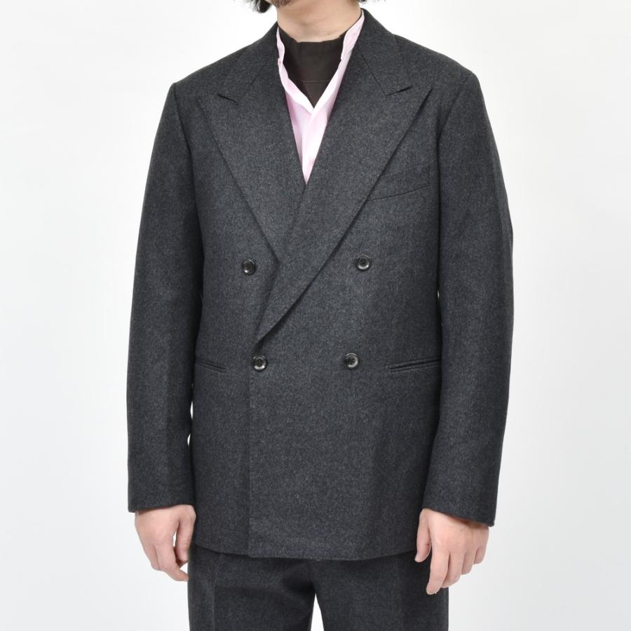 garoh ガロウ jacket03 ウール フランネル 4Bダブルジャケットの画像