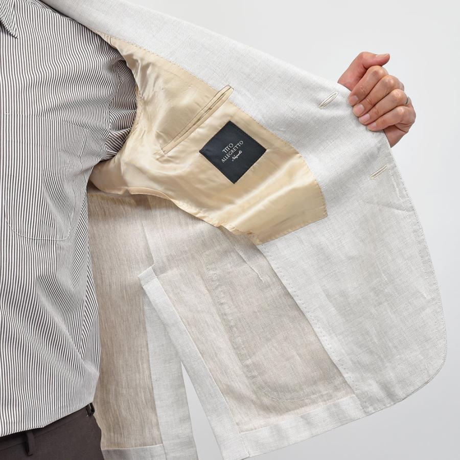 TITO ALLEGRETTO ティト アレグレット リネン シングル3Bジャケットの画像