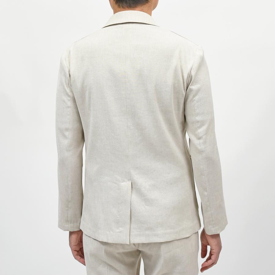 giabsarchivio（ジャブスアルキヴィオ）STROZZI テクノリネン ストレッチ ウォッシャブル セットアップ対応 シングルジャケット A4360の画像