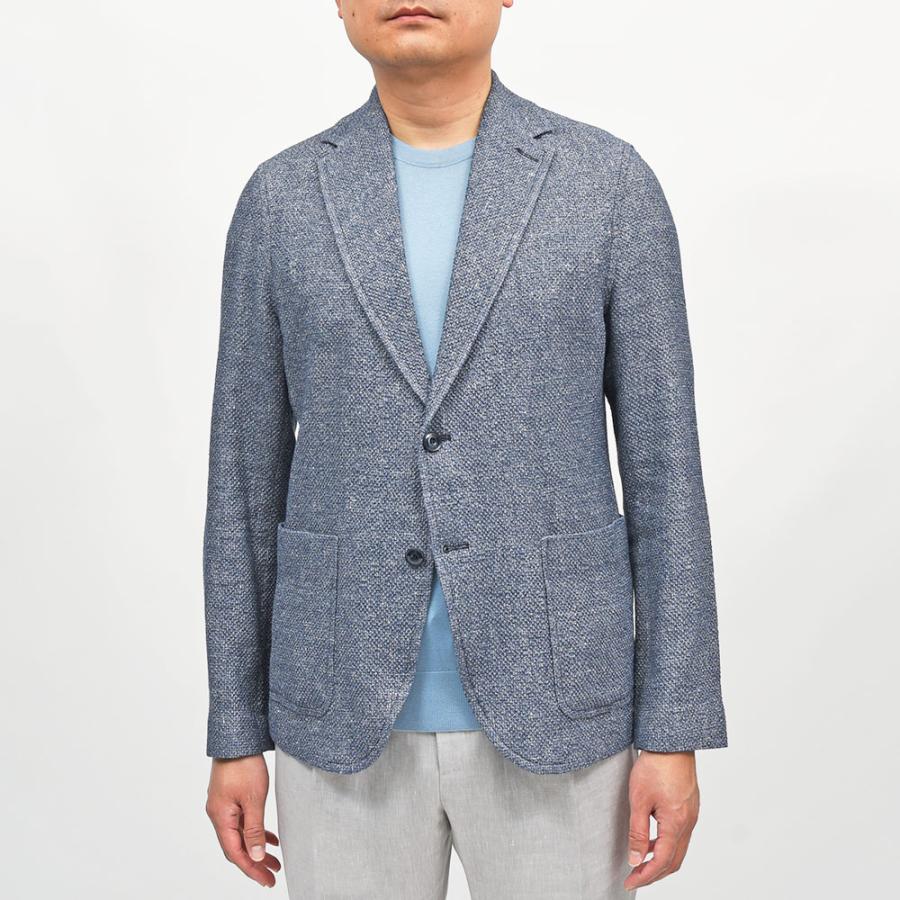 CIRCOLO 1901（チルコロ1901）S.JACKET リネンコットン ストレッチ メランジ シングルシャツジャケットの画像
