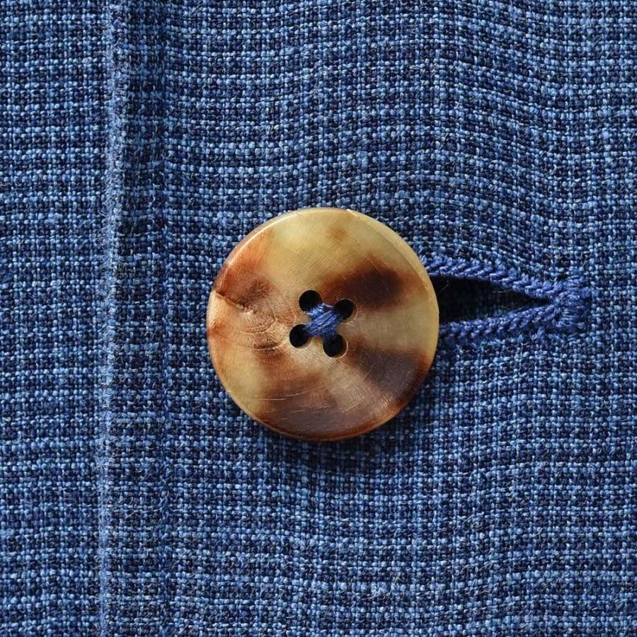 LARDINI（ラルディーニ）リネン インディゴ ハウンドトゥース シングル2Bシャツジャケット |  | 08