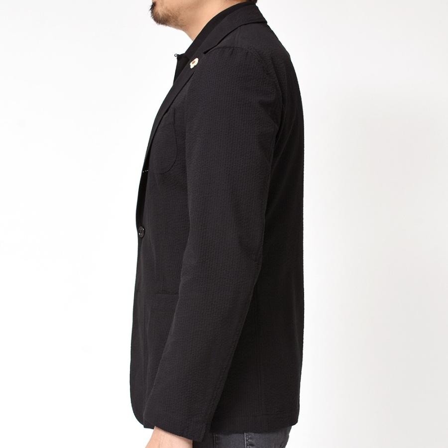 LARDINI（ラルディーニ）コットン シアサッカー ソリッド シングル3Bシャツジャケット |  | 05