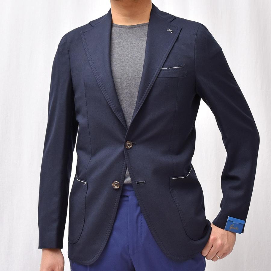 Gabo（ガボ）NEW NAPOLI ウール ホップサック シングル3Bジャケット 