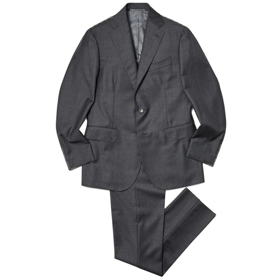 STILE LATINO スティレ ラティーノ ヴァージンウール サキソニー 1プリーツ シングル3Bスーツ VINCENZO | 