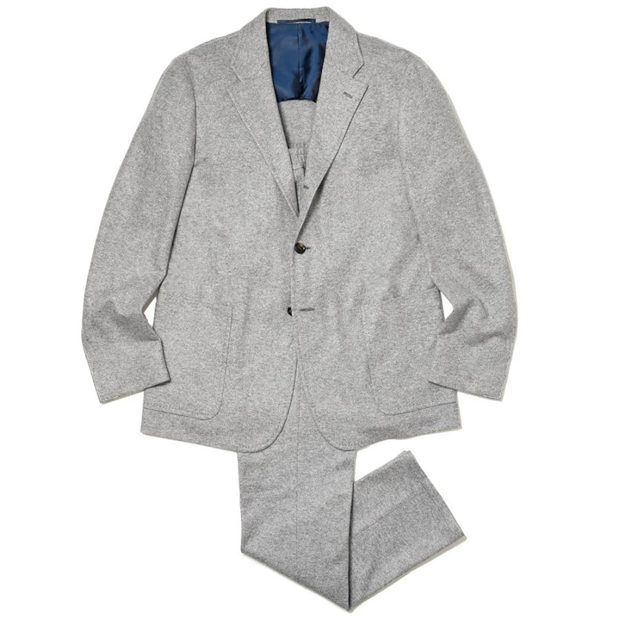 STILE LATINO スティレ ラティーノ カシミヤ フランネルジャージー ノープリーツ シングル3Bスーツ SUD | 