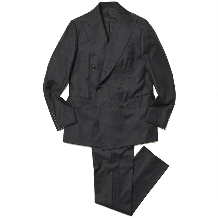 STILE LATINO スティレ ラティーノ LEO ヴァージンウール サージ 1プリーツ ダブル6Bスーツ | 