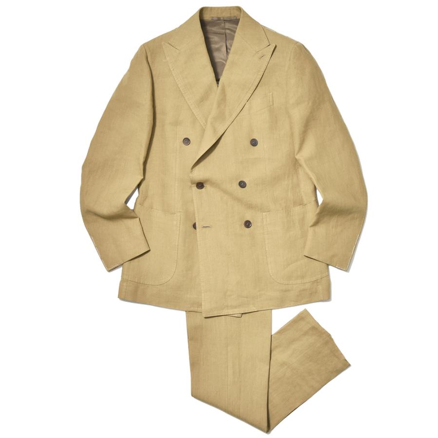 STILE LATINO スティレ ラティーノ LEO リネン サイドアジャスター 1プリーツ ダブル6Bスーツ | 