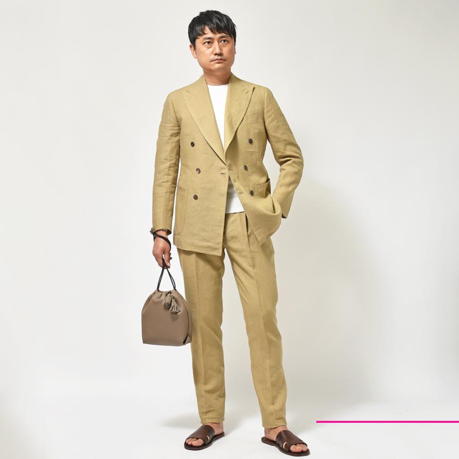 STILE LATINO スティレ ラティーノ LEO リネン サイドアジャスター 1プリーツ ダブル6Bスーツ |  | 01