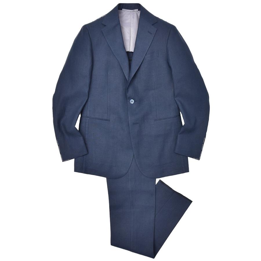 Stile Latino（スティレ ラティーノ）リネン ソリッド 1プリーツ シングル3Bスーツ | 