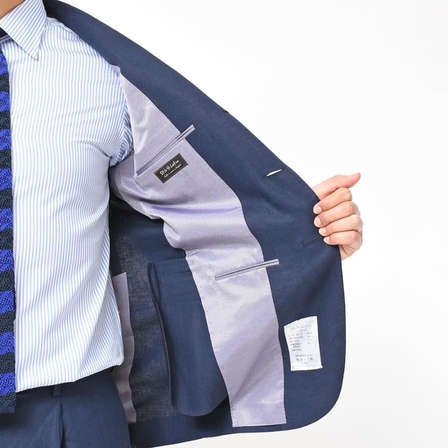 Stile Latino（スティレ ラティーノ）リネン ソリッド 1プリーツ シングル3Bスーツ |  | 08