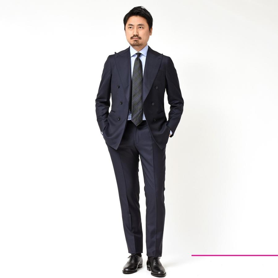 Stile Latino（スティレ ラティーノ）ウール ツイル 1プリーツ ダブル6Bスーツ |  | 16