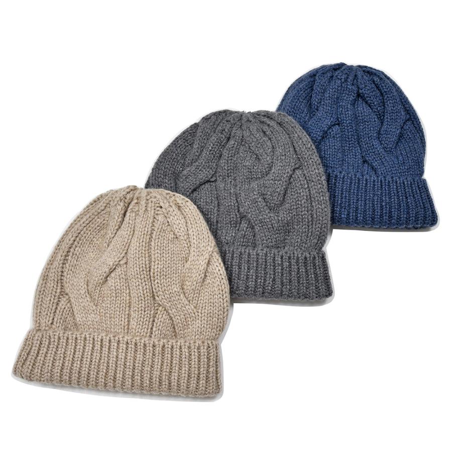 Settefili Cashmere（セッテフィーリ カシミア）カシミヤ ケーブル ビーニー ニットキャップ | 