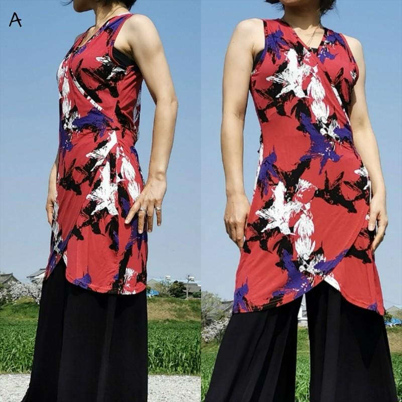 SALE 定価￥3520 カシュクール ワンピース チュニック 2パターン