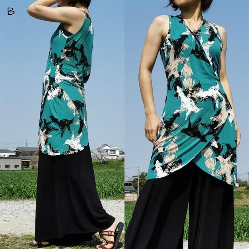 SALE 定価￥3520 カシュクール ワンピース チュニック 2パターン