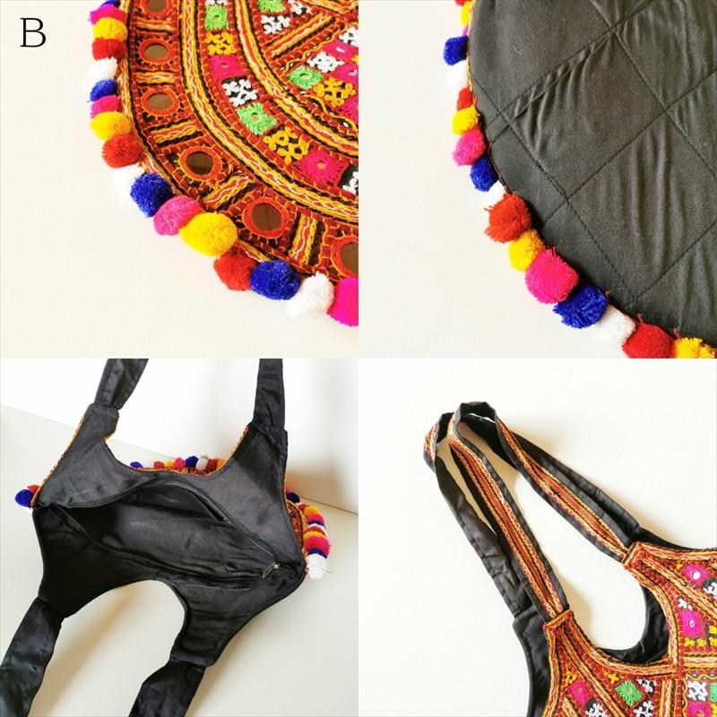 India MirrorWork Deco ShoulderBag 2Color エスニック アジアン