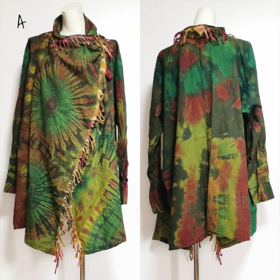 エスニック コットン ジプシー ジャケット タイダイ 4color TieDye