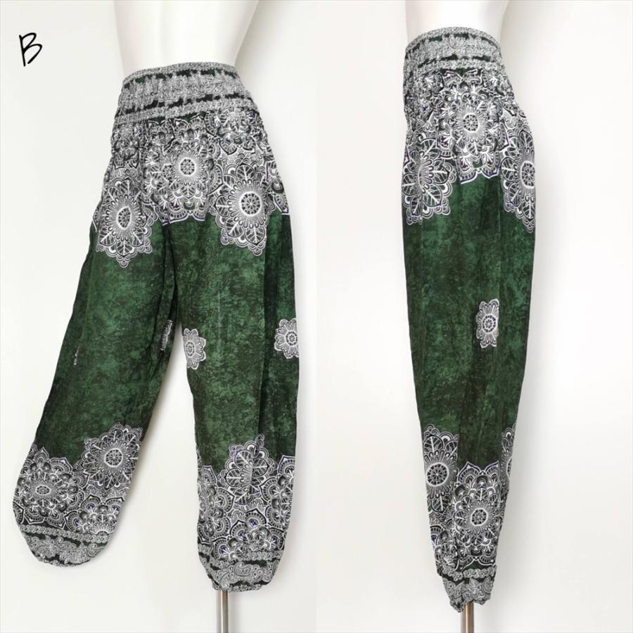 エスニック　バールンパンツ　アラジンパンツ　ダブルガーゼ　注文品 新品　タイ製 SALE 定価￥1870 エスニック アラジンパンツ ボタニカル マンダラ