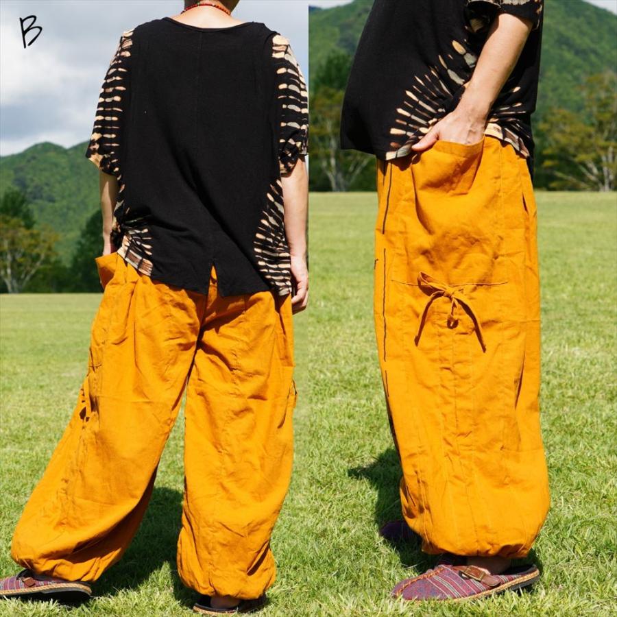 エスニック 2Way エスニックプリント アラジンパンツ 4color コットン