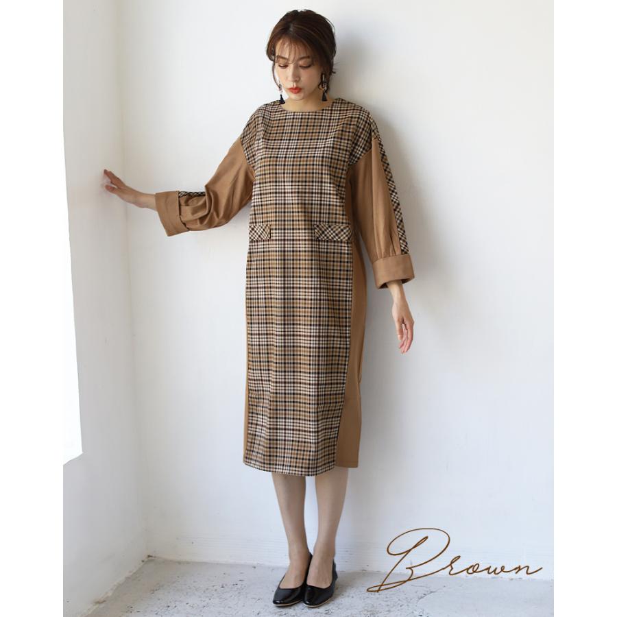Autumn Sale ワンピース Mo03u0331 レディース 日本製 チェック切り替えワンピースmalla O 03h リアル キューブ 通販 Yahoo ショッピング