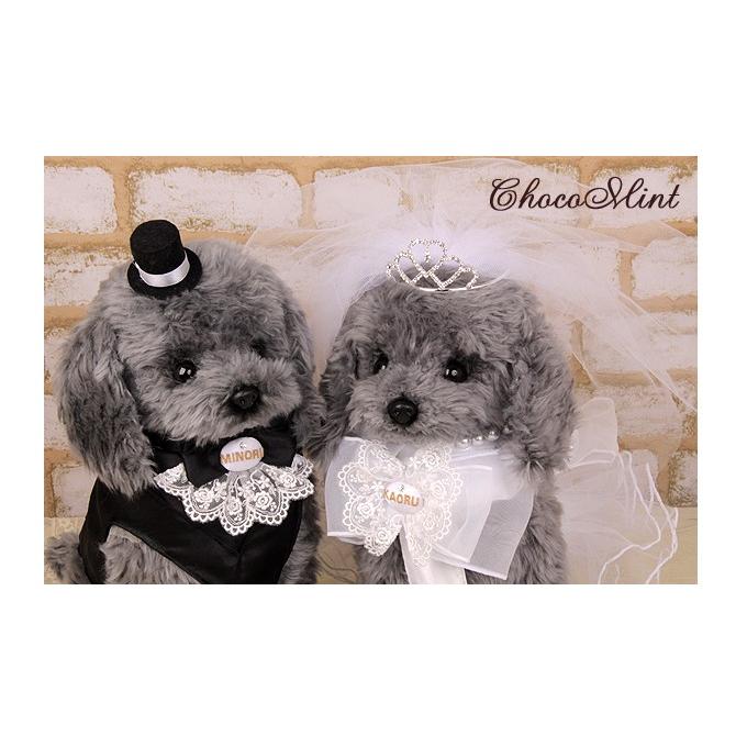 オーダー刺繍ウェディングドール トイプードルl シルバーグレー Wb S211 ウェディングドールchocomint 通販 Yahoo ショッピング