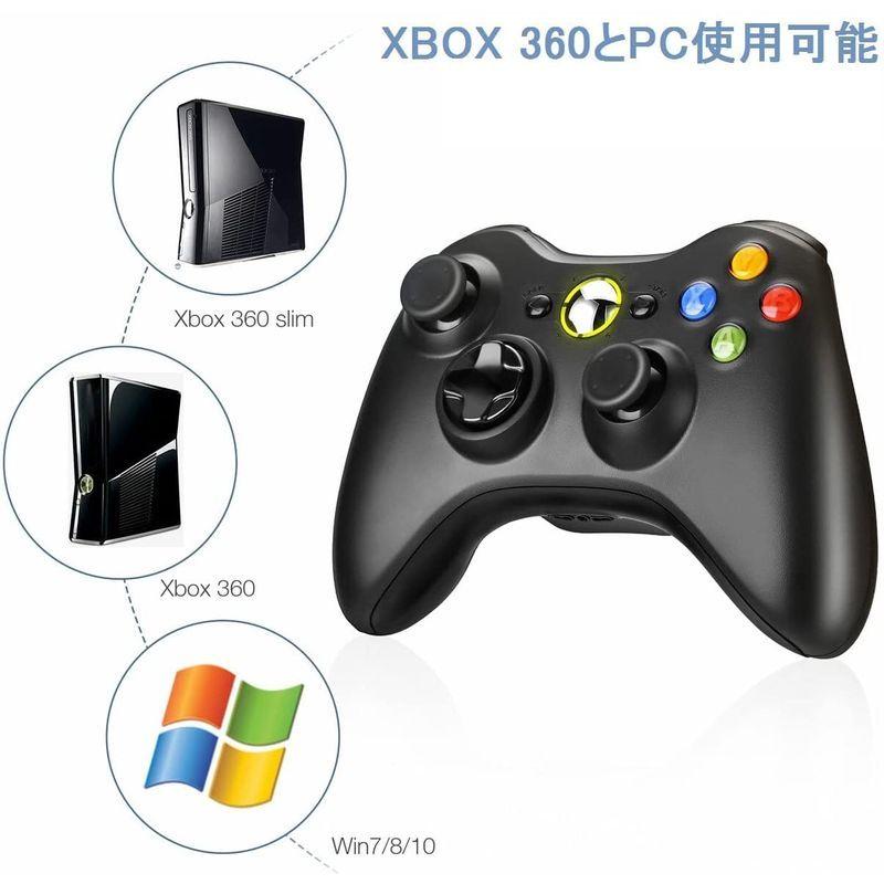 豪奢な Xbox360ワイヤレスコントローラー 2 4g高性能無線ゲームパット 調整可能振動機能 Microsoft Xbox360 Slim 本体 Dprd Jatimprov Go Id