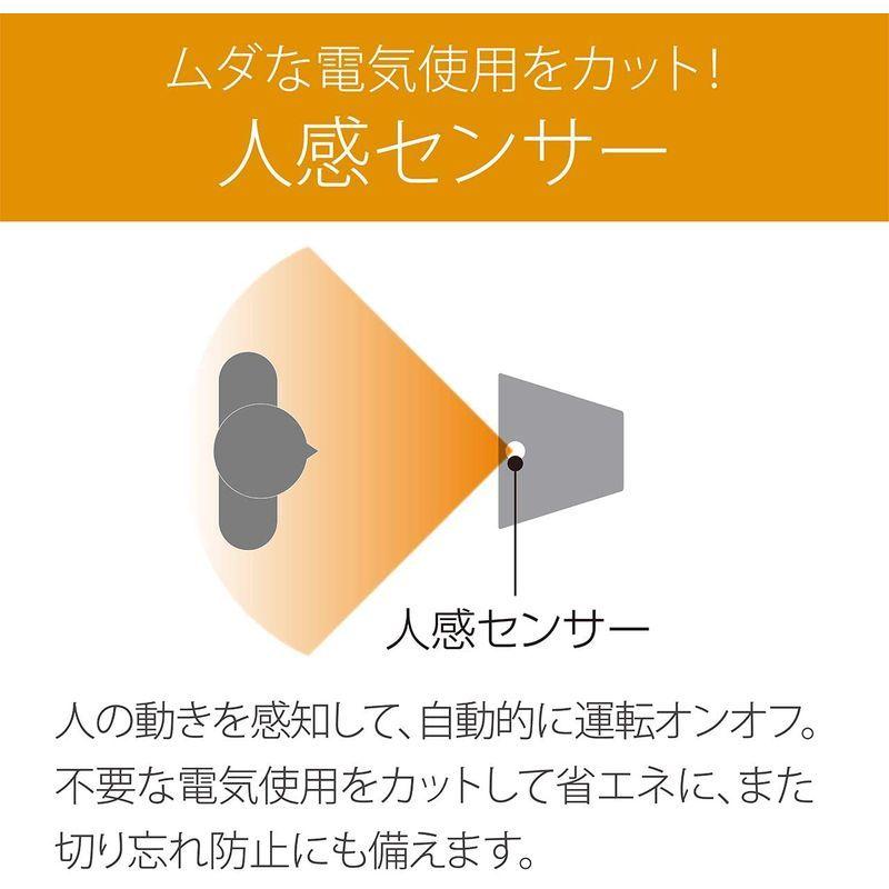 交換無料 コイズミ 電気ファンヒーター ホットクール スリム 送風 温風 1台2役 人感センサー 自動首振り ホワイト Khf 1217 W Fucoa Cl