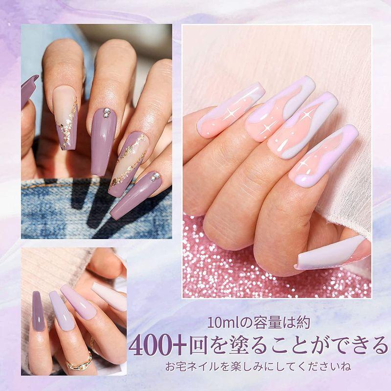 Born Pretty ジェルネイルカラーセット カラージェル ネイル 春夏ネイル 紫 ピンク ラベンダー 10ml 6色 Uv Led対応 000 イチボーストア 通販 Yahoo ショッピング