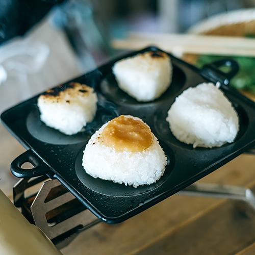 南部鉄器 フライパン IH対応 岩手県 伝統工芸品 小笠原鋳造所（おがさわらちゅうぞうじょ）おにぎり焼き フライパン 鉄 贈答品 プレゼント おすすめ｜realjapanproject｜06