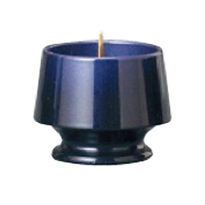 健気 ロイヤルブルー ローソク立 灯立 ローソク立て ロウソク立て 仏具 ミニ 陶器 芯 おしゃれ 仏壇用 仏具 火立 燭台 リアルリビングストア 通販 Yahoo ショッピング
