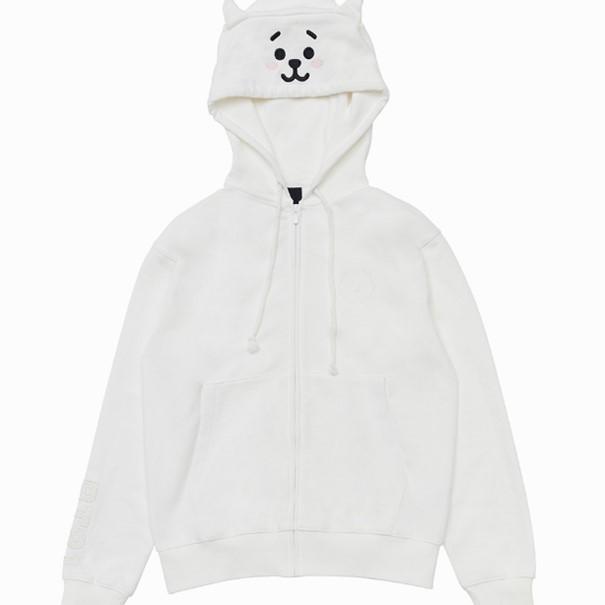 Bts グッズ パーカー 白 Bts Bt21 Rjパーカー キャラクター フード付き 秋冬パーカー インスタ映え Really Yahoo ショッピング店 通販 Yahoo ショッピング