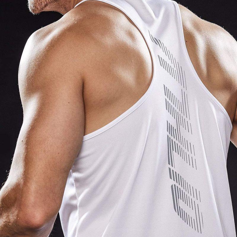 Workout Muscle Tank Sleeveless Racer Y-Back Gym Training Cool Dry Top ATHLIO Mens Pack of 3