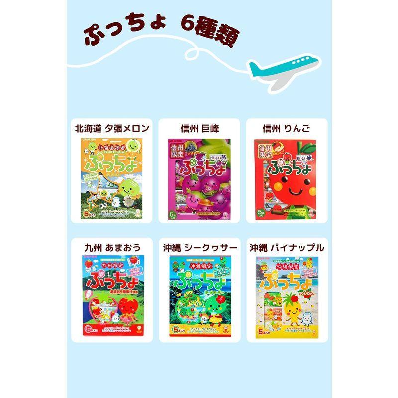 ハイチュウ ぷっちょ キャンディご当地限定 ハイチュウ ぷっちょ 6種類 各1本 計22粒 セットメッセージカード付き Pashal Com