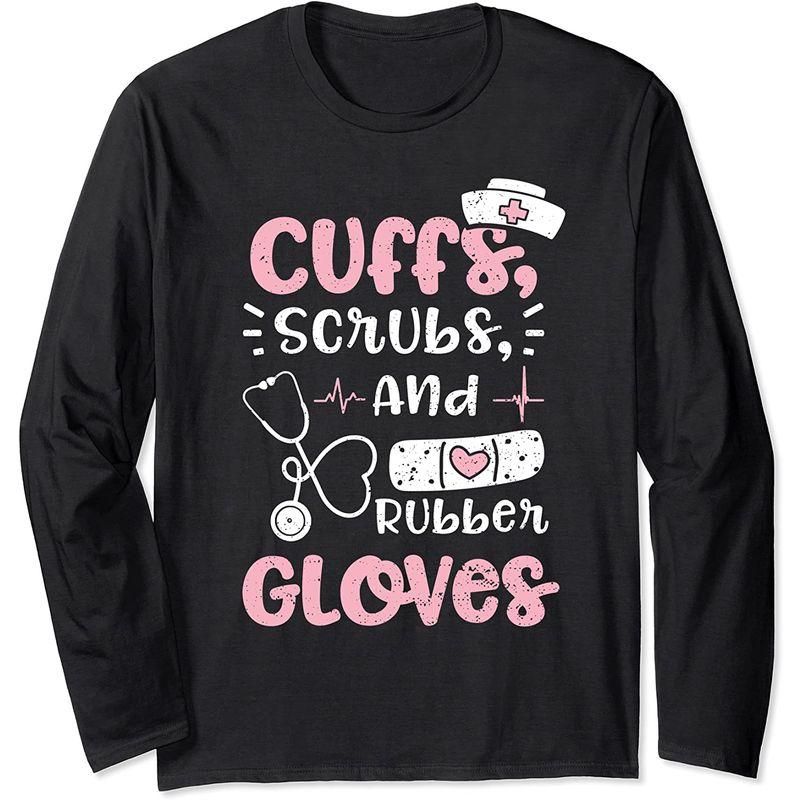 コーヒー Cuffs Scrubs And Rubber Gloves ナースライフ 格言集 長袖tシャツ 002 レアルチャイルド 通販 Yahoo ショッピング