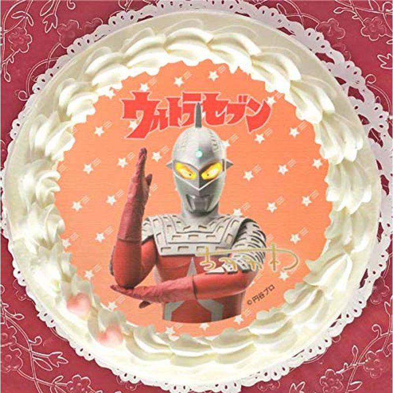 ウルトラセブン 特典缶バッジ付き ウルトラマンシリーズホールケーキ 5号 4 6人分 レアルチャイルド 通販 Yahoo ショッピング