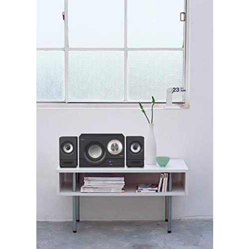 X-BEAT 2.1ch Bluetooth スピーカー 31W出力 サブウーファー 高音質 PC用 BZSP-30AIU(BK)II Bluetooth BZSP 30AIU BK II 幅 奥行 154mm