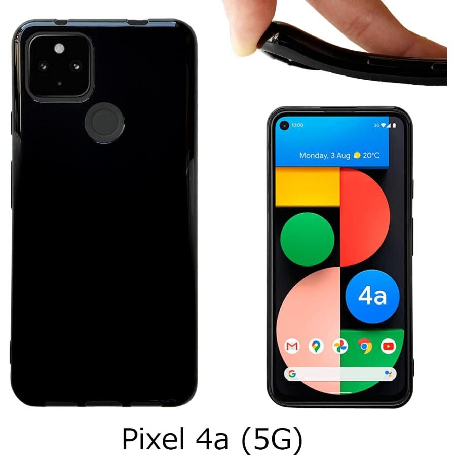 Google Pixel 4a (5G) 【 黒TPU 】 pixel4a5gケース pixel4a5gカバー