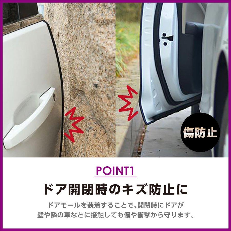 ドアモール 車 ドアガード ドアカバー プロテクター モール 開閉時の衝撃防止 エッジ ボディ 外装 モール 傷 防止 緩和 5ｍ テープ不要タイプ Ddet68 エヌエスオートショッピング店 通販 Yahoo ショッピング
