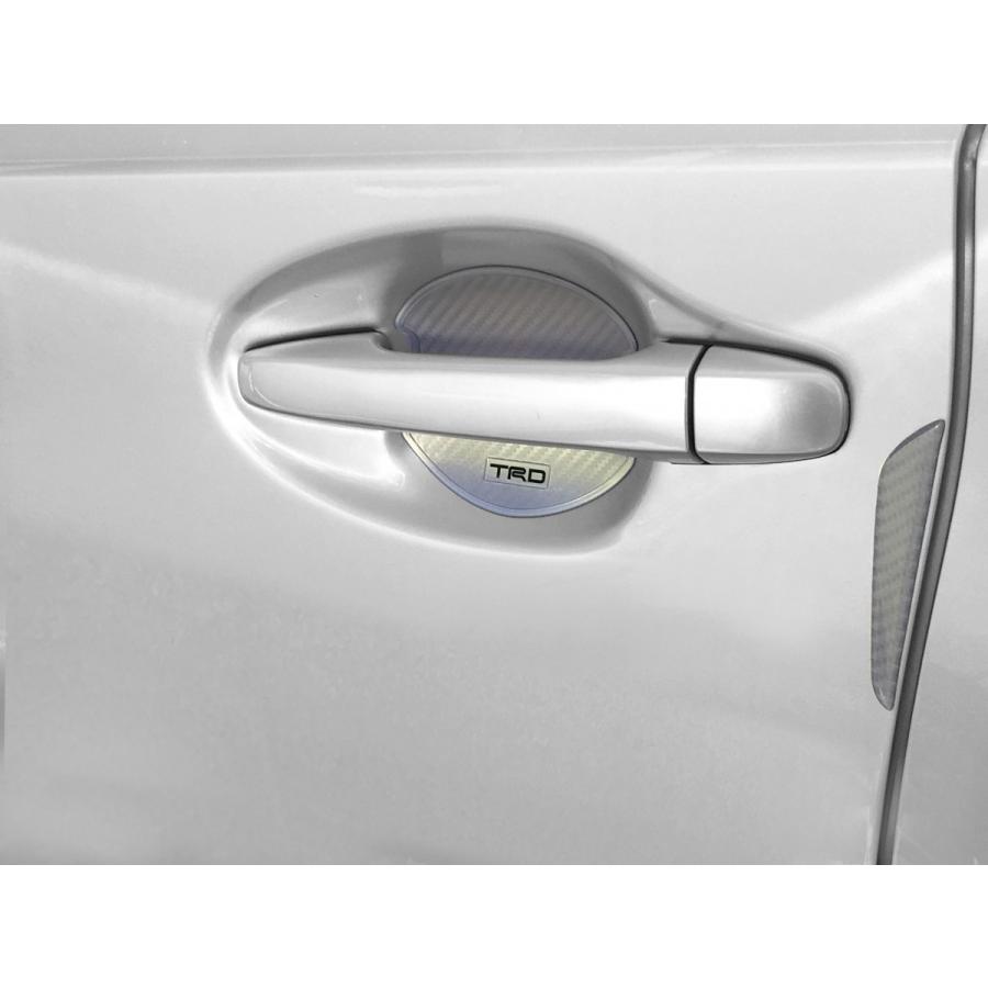 Trd ドアハンドル プロテクターシルバー 4枚入り ドアガードシルバー 4枚付 ヴォクシー Voxy 8 系 ハリアー 6 系 プリウスa 4 系 ハイラックス 12 系 Ms010 エヌエスオートショッピング店 通販 Yahoo ショッピング