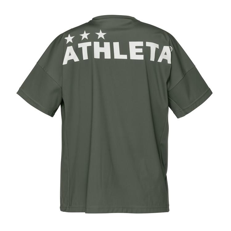 ATHLETA 聖和学園 ユニフォーム　45番 半袖 L グレー ATHLETA（アスレタ） プラクールシャツ 26SS 03409 Tシャツ 半袖 冷感