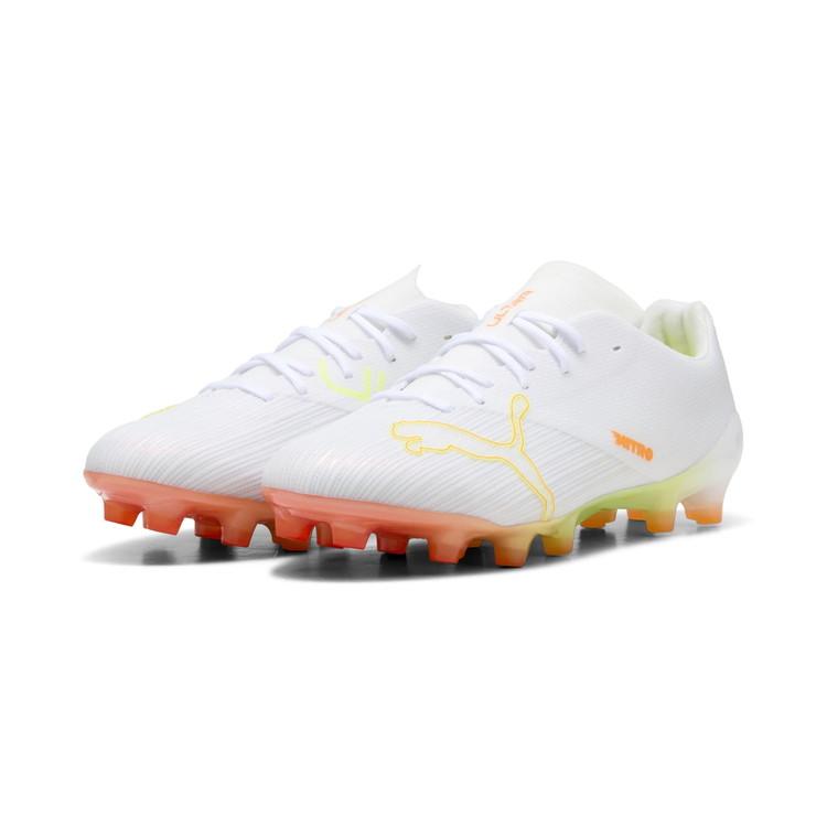 PUMA サッカーシューズ スパイク ホワイト/オレンジ PUMA（プーマ） ウルトラ ニトロ 7 プロ WHT HG/AG [WHITEOUT PACK