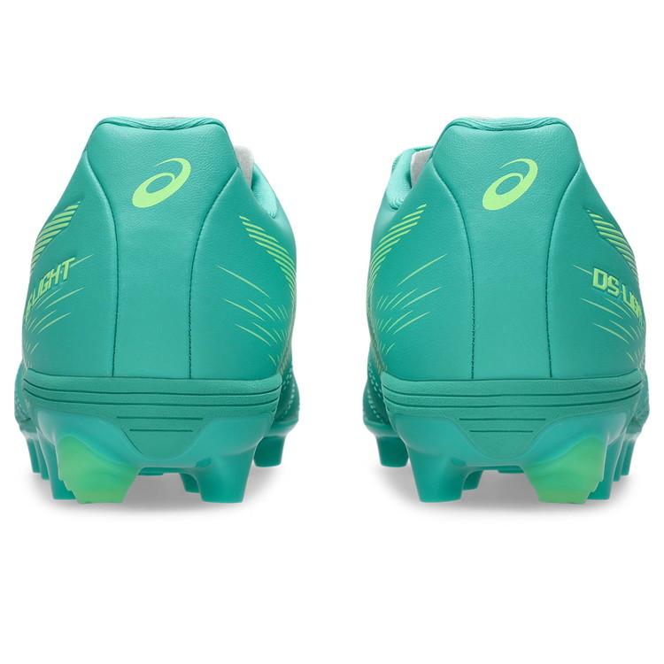asics アシックス DS LIGHT JR GS AURORA GREEN/ILLUMINATE GREEN 1104A054 301 ジュニア サッカー用 スパイク DSライト 土 人工芝 ワイド 幅広の画像