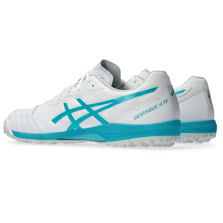 【asics アシックス】DESTAQUE K FF TF WHITE/SEA GLASS 1111A218 101 トレーニングシューズ フットサル 人工芝 土 サッカー レアルスポーツ｜realsports｜02