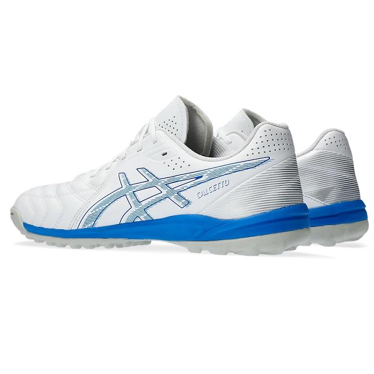 【asics アシックス】CALCETTO WD 9 TF WHITE/ELECTRIC BLUE 1113A038 101 カルチェット トレシュー フットサル サッカー用 レアルスポーツ｜realsports｜02