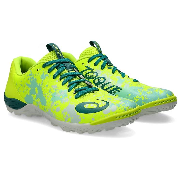 asics アシックス TOQUE 8 TF SAFETY YELLOW/RAINY LAKE 27.5 1113A045 750 | スポーツ ウェア 靴 シューズ グリップ性 フィット性 人工芝 ターフコート 屋外 ローカット 取替式 フットサル サッカー トレーニング 練習 ASICS（アシックス） TOQUE 8 TF SAFETY YELLOW/RAINY LAKE 1113A045