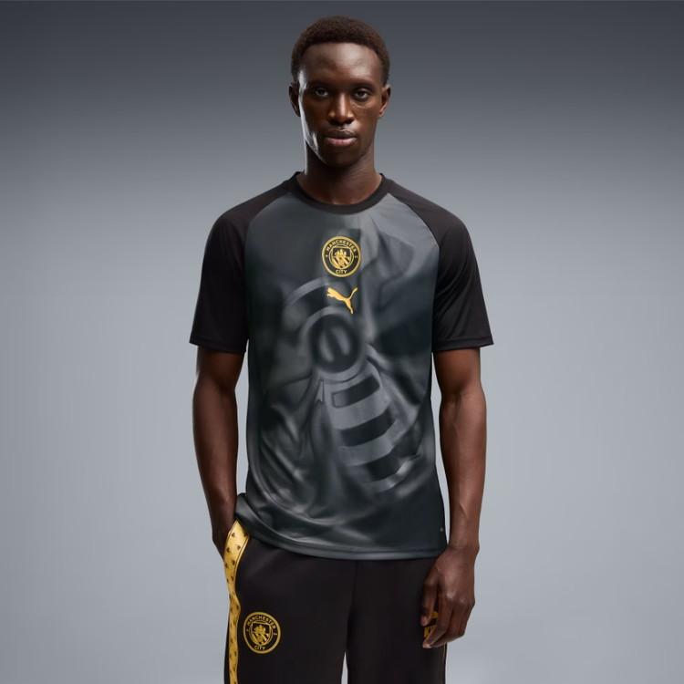 PUMA マンチェスター・シティ ブラックシャツ PUMA（プーマ） 26/27 マンチェスターシティ プレマッチシャツ