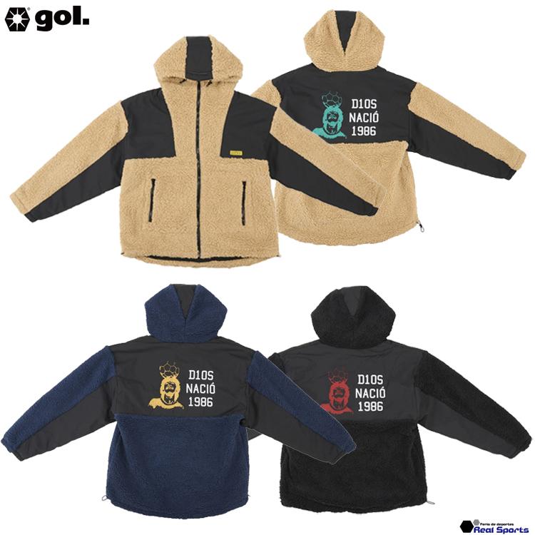 gol. ゴル 24AW フルジップボアフーディー<Dios naci 1986 gol. ゴル 24AW フルジップボアフーディー<Dios naci 1986