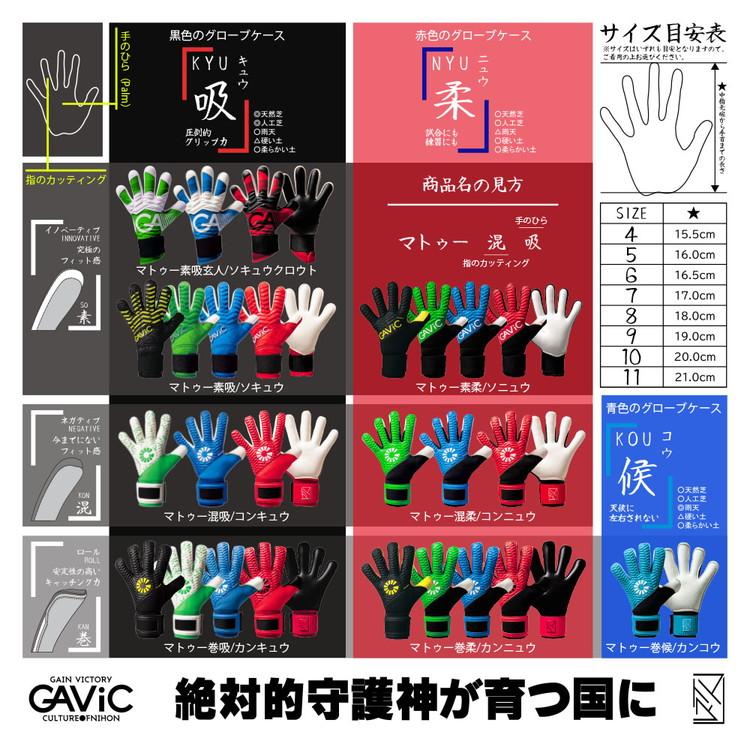 【GAVIC ガビック】マトゥー 巻吸 GC3006 BLK/YEL キーパーグローブ GK サッカー用 レアルスポーツ｜realsports｜10