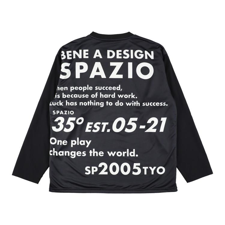 特価【Spazio スパッツィオ 】23FW マテリアルMIXロングプラシャツ GE-0960 長袖プラシャツ サッカーウエア フットサル レアルスポーツ｜realsports｜05