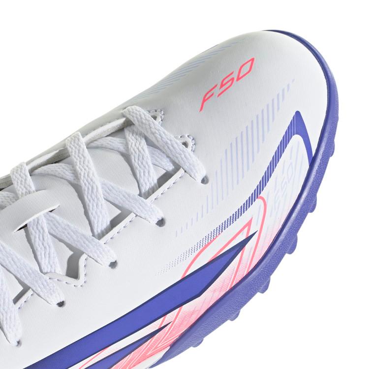 アディダス F50 サッカーシューズ ホワイト/パープル adidas（アディダス） F50 HYPERFAST CLUB TF J ホワイト/ソーラー