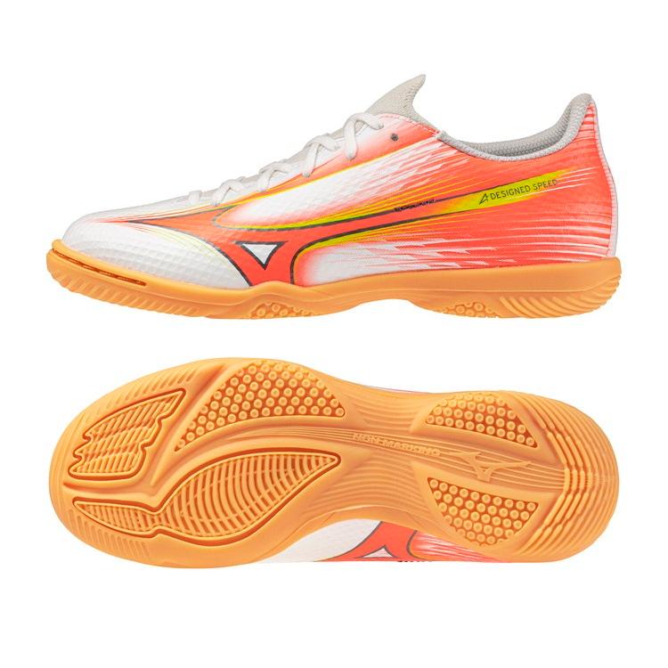 値下！Mizuno ALPHA3 SELECT Jr 24.0 ミズノアルファ3 MIZUNO（ミズノ） ミズノアルファ 3 SELECT Jr IN ホワイト×オレンジ